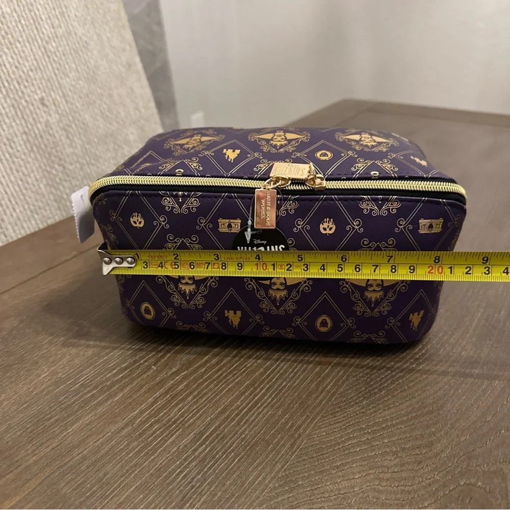 Bath & Body‎ Works Disney Villains Evil Queen Cosmetic Makeup Bag Purple & Gold